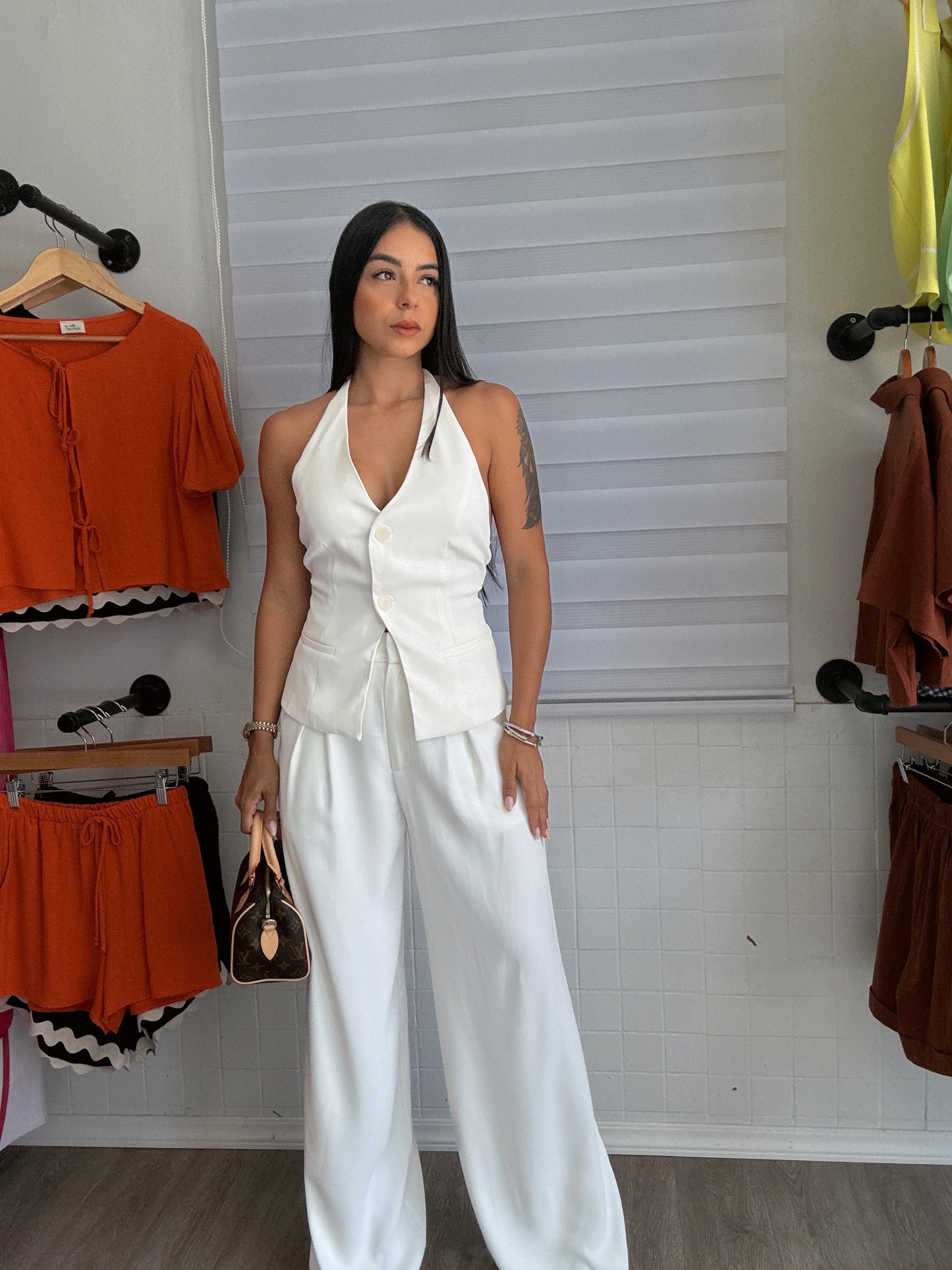 White Vest Set