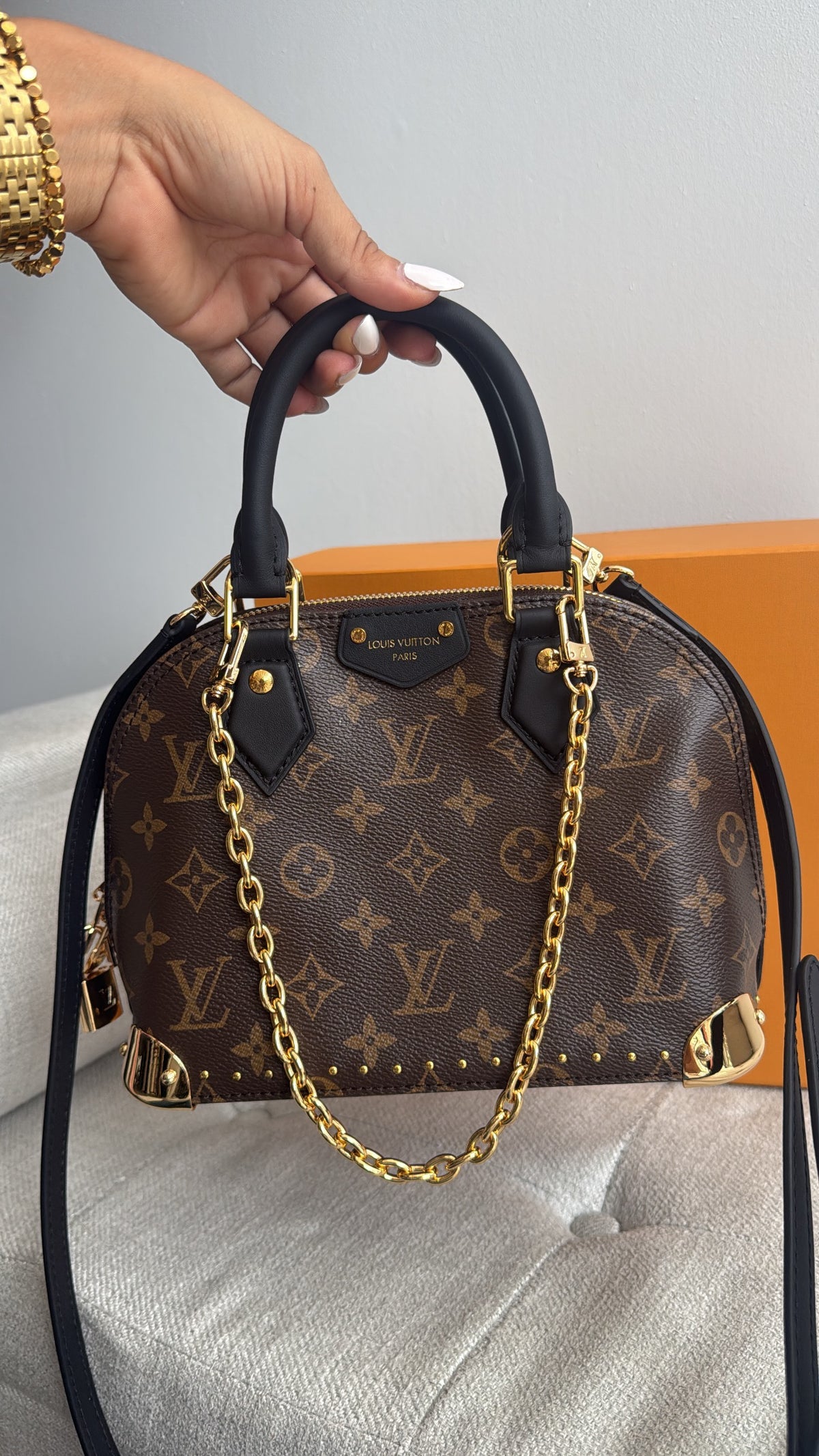 Monogram Stud Bag