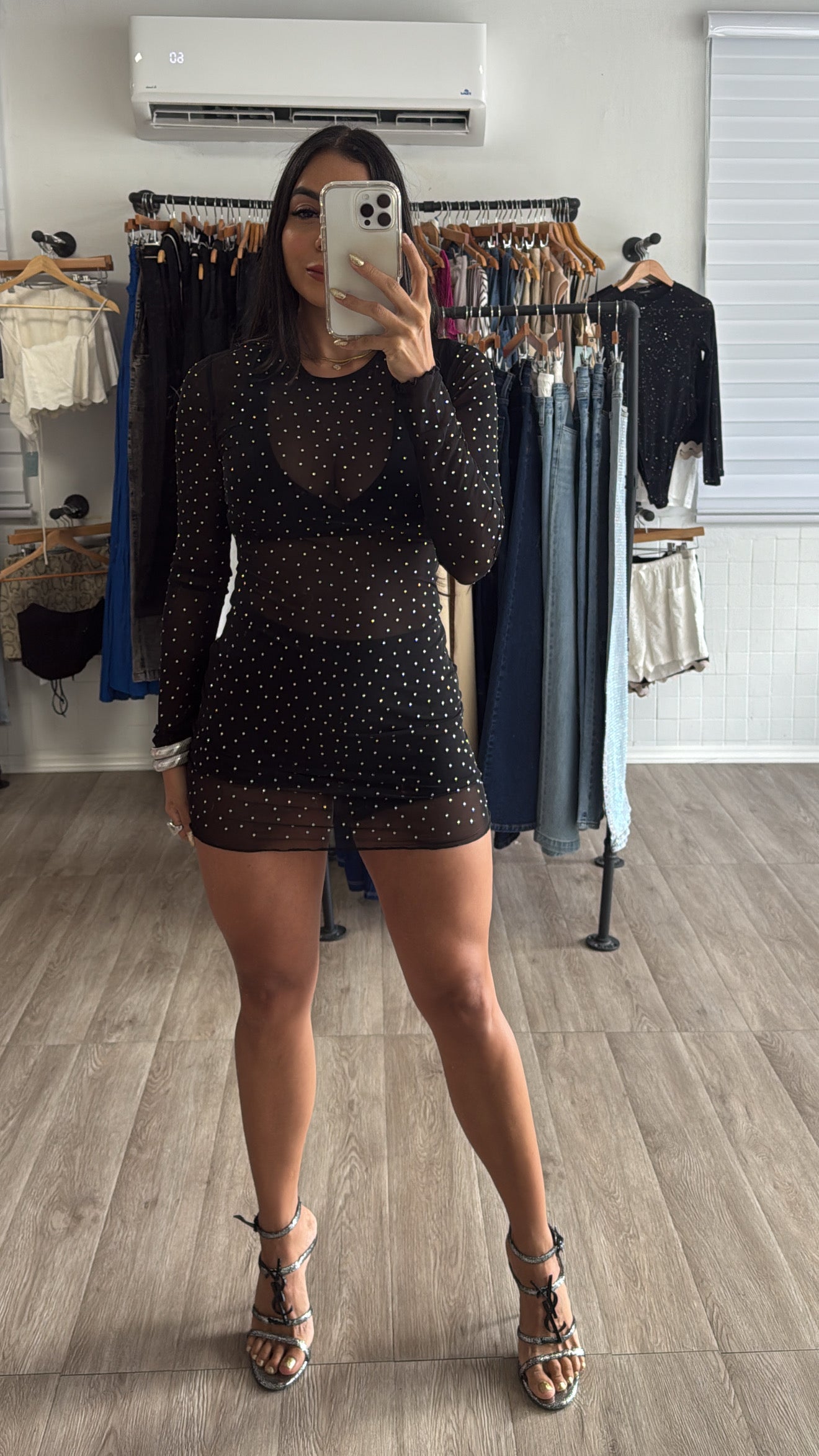 Mesh black Dress