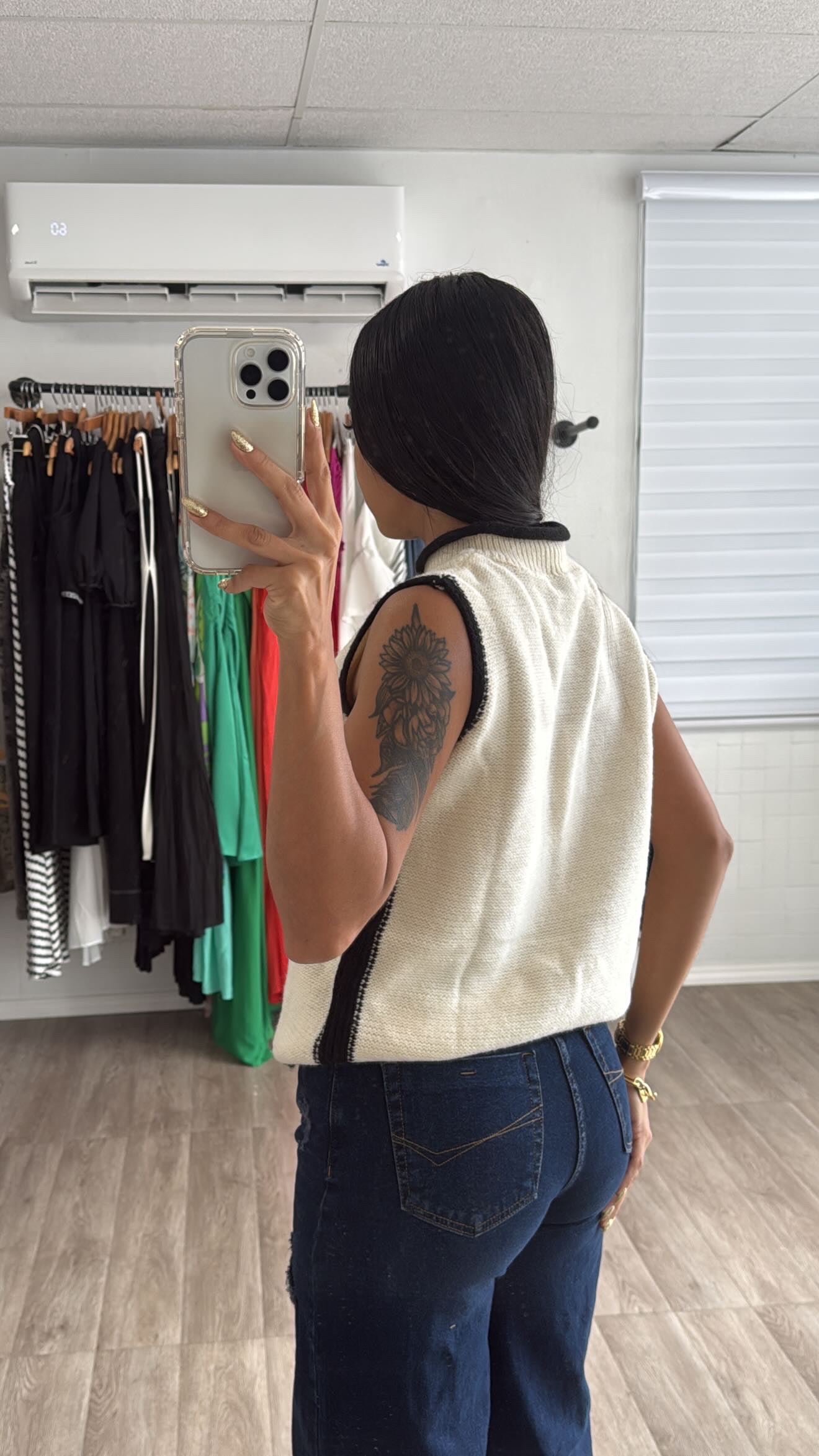 Sweater contrast Top