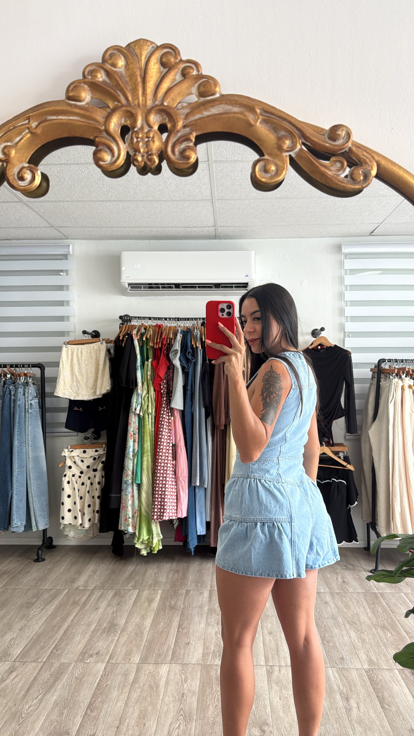 Denim Washed Romper