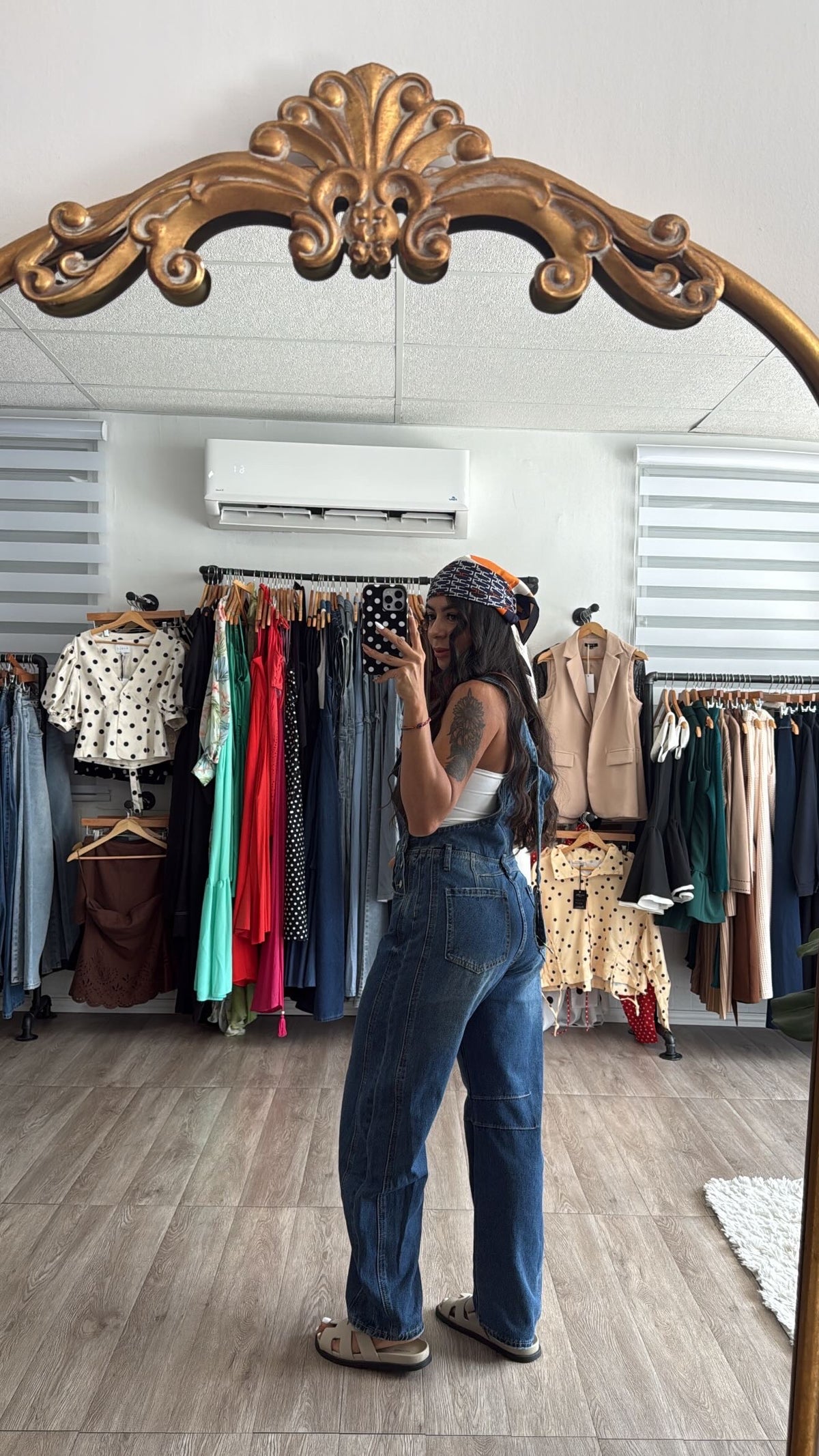 Denim Barrel Jumpsuit