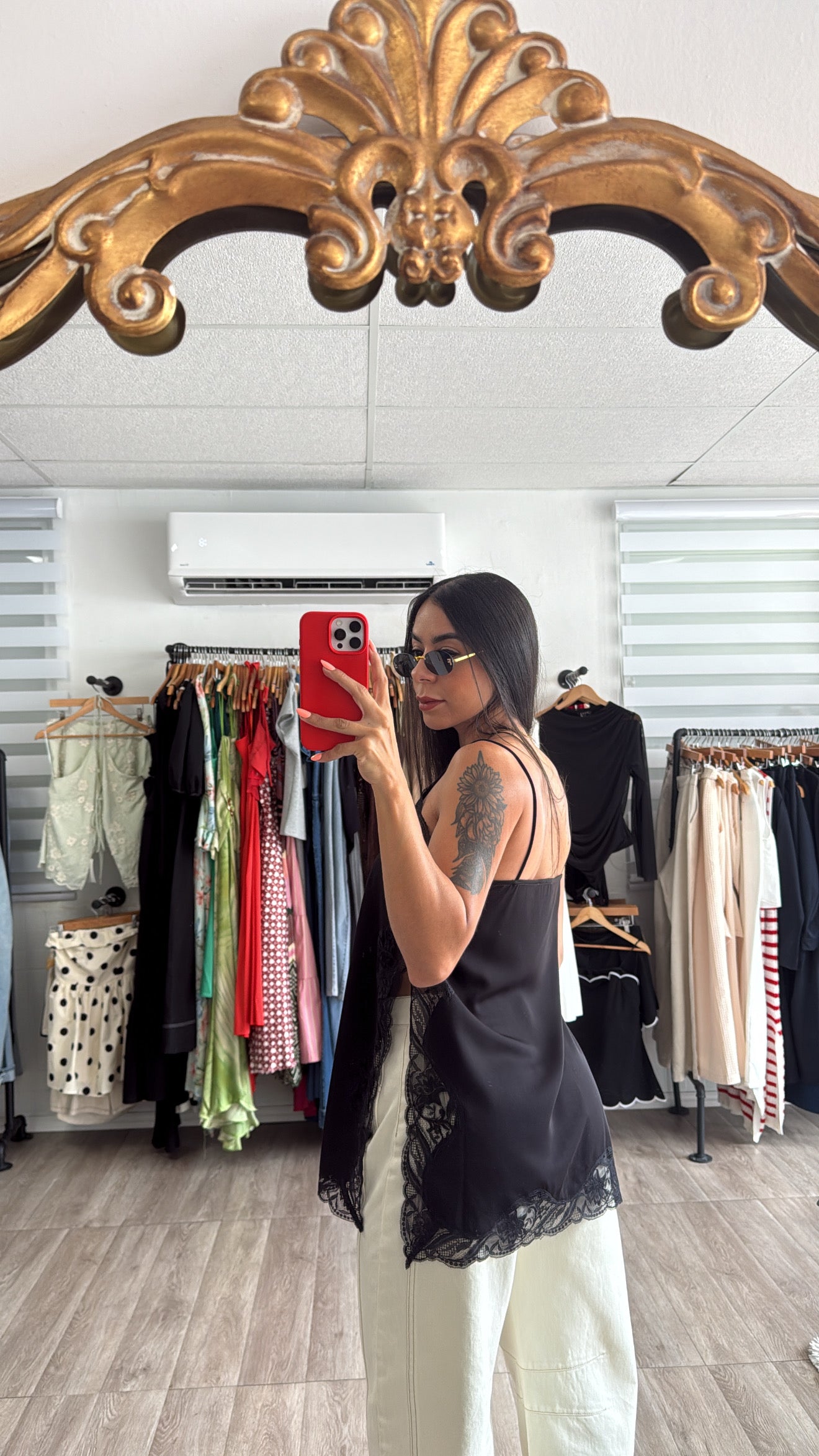Black Lace Blouse
