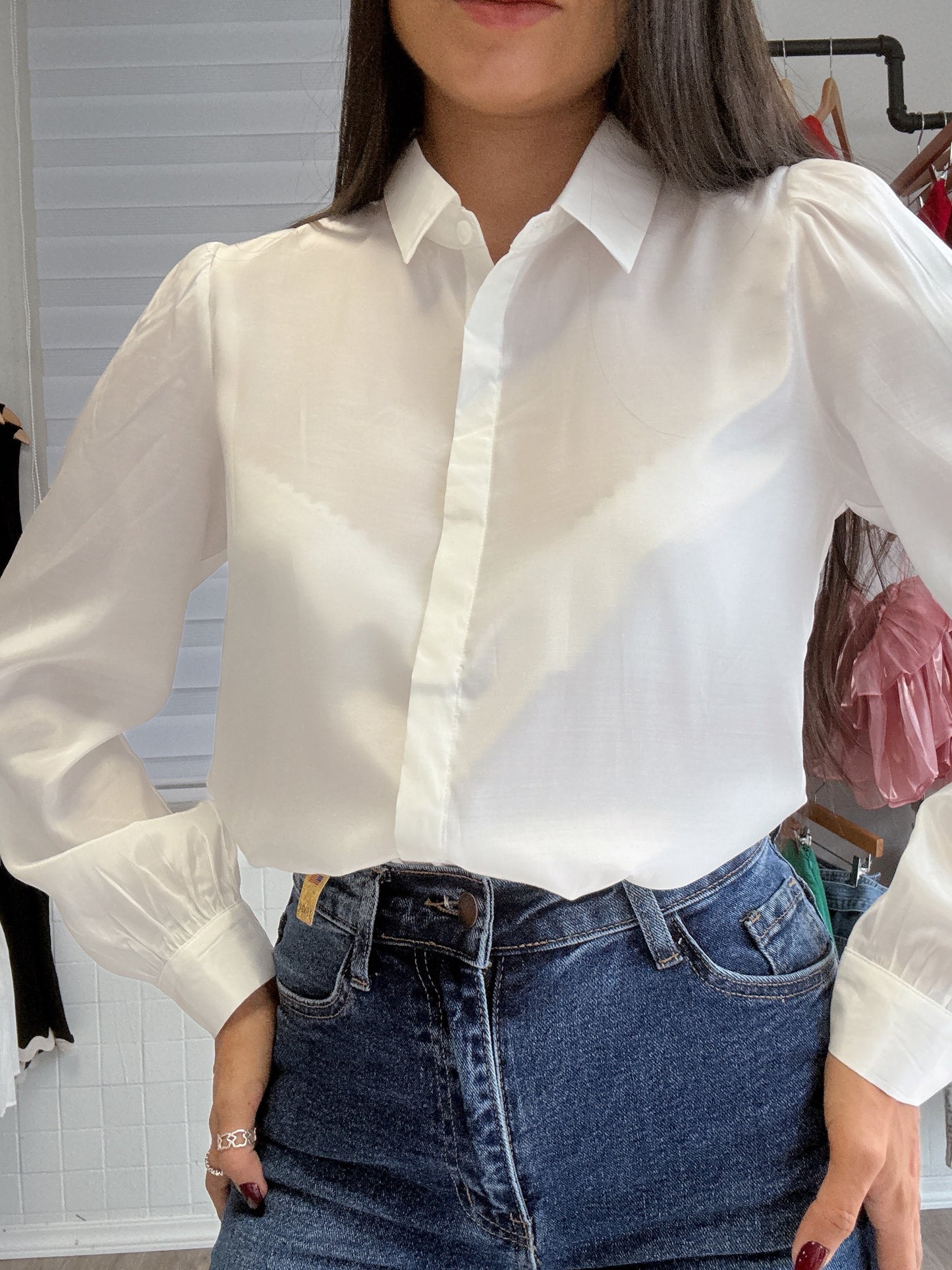 Organza Withe Top