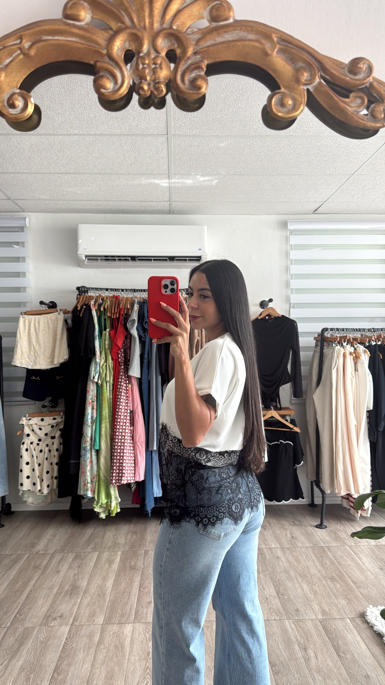 White Lace Shirt