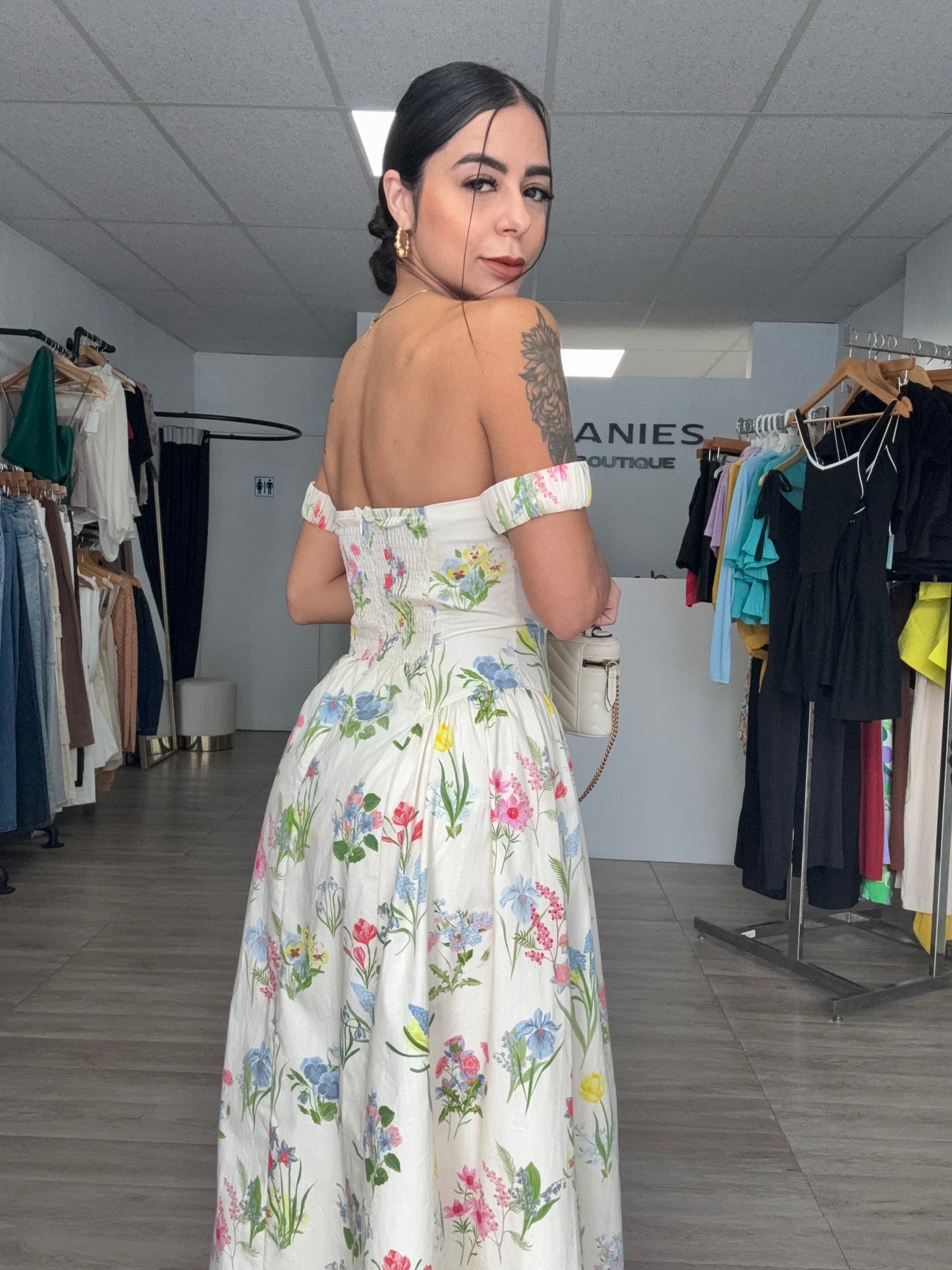 Flower corset dress