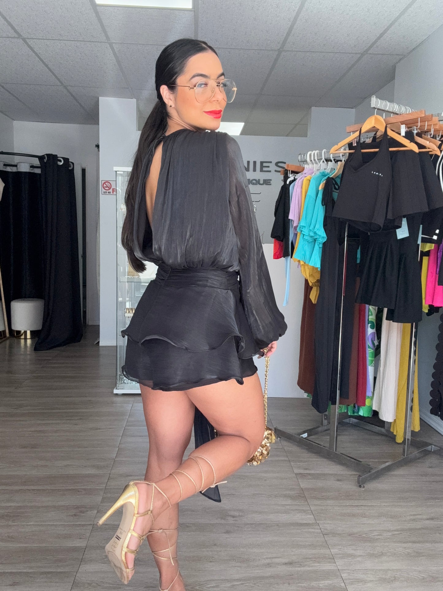 Organza Romper Dress