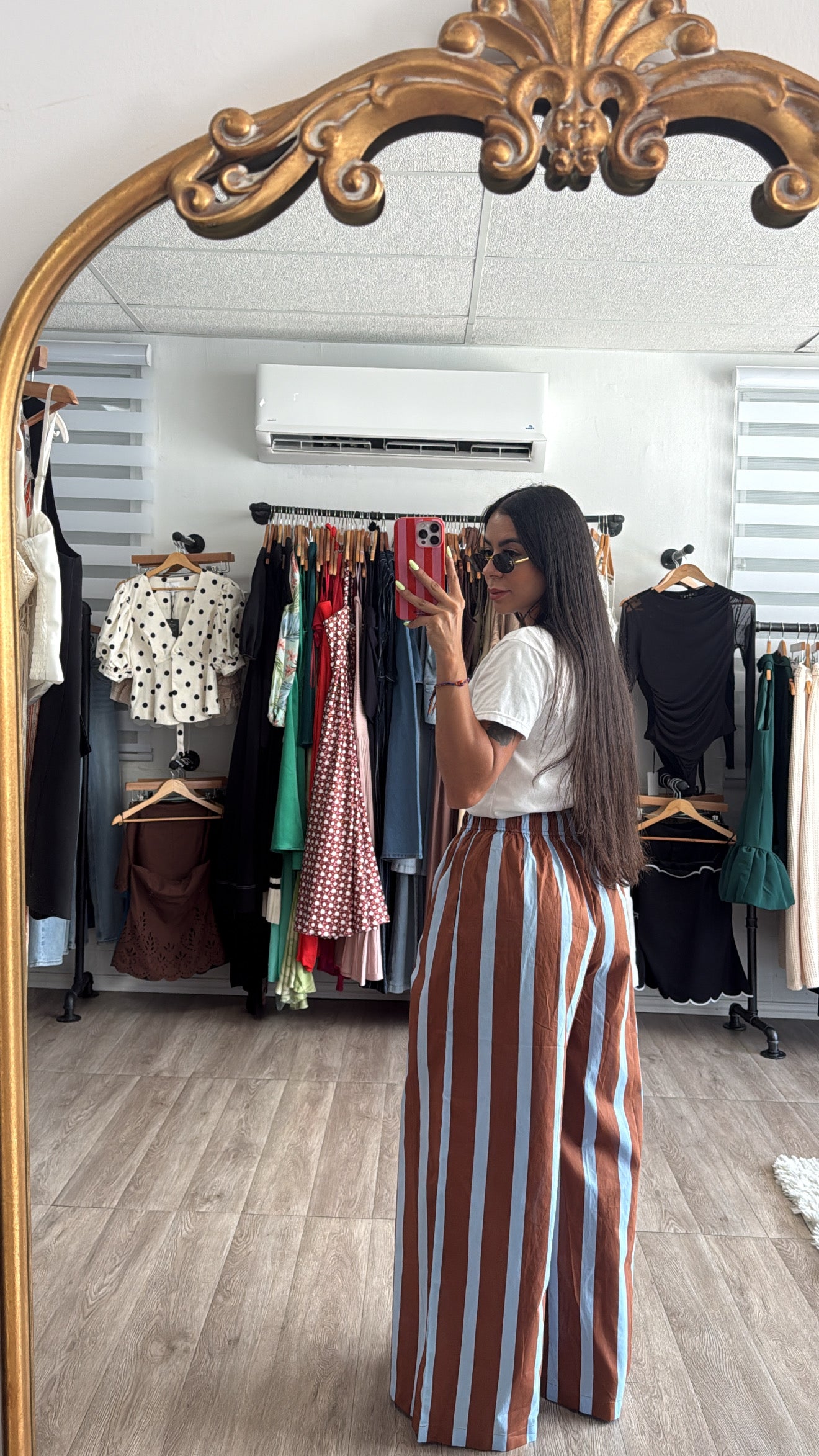 Stripe choco Blue pants