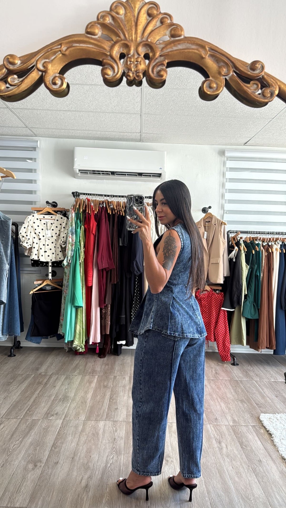 Denim Barrel Set