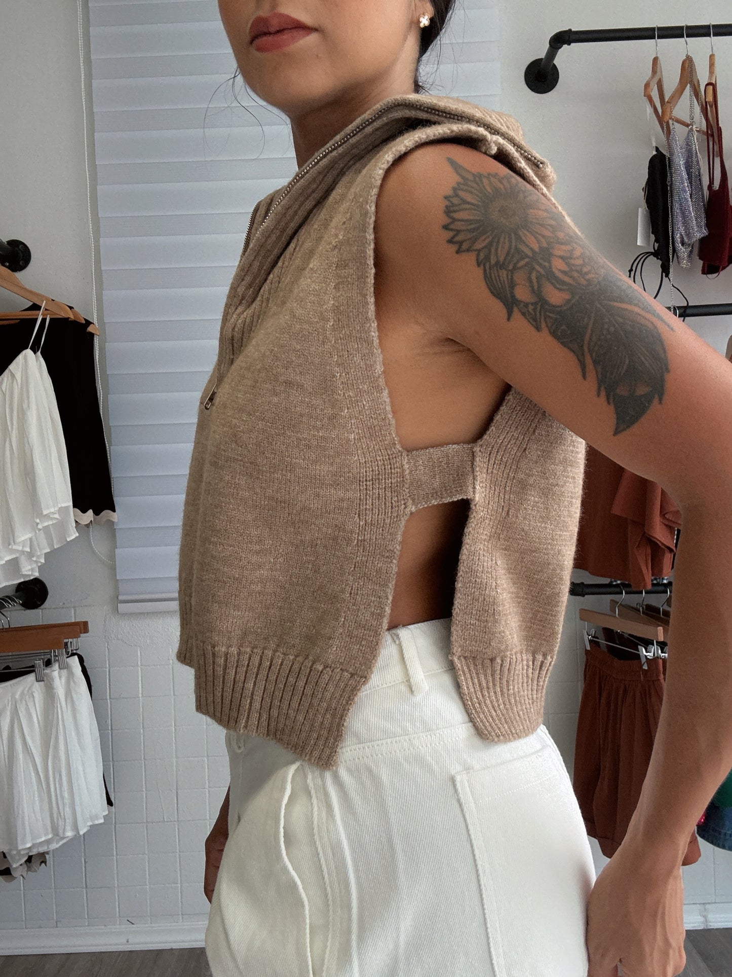 Vest sweater Top