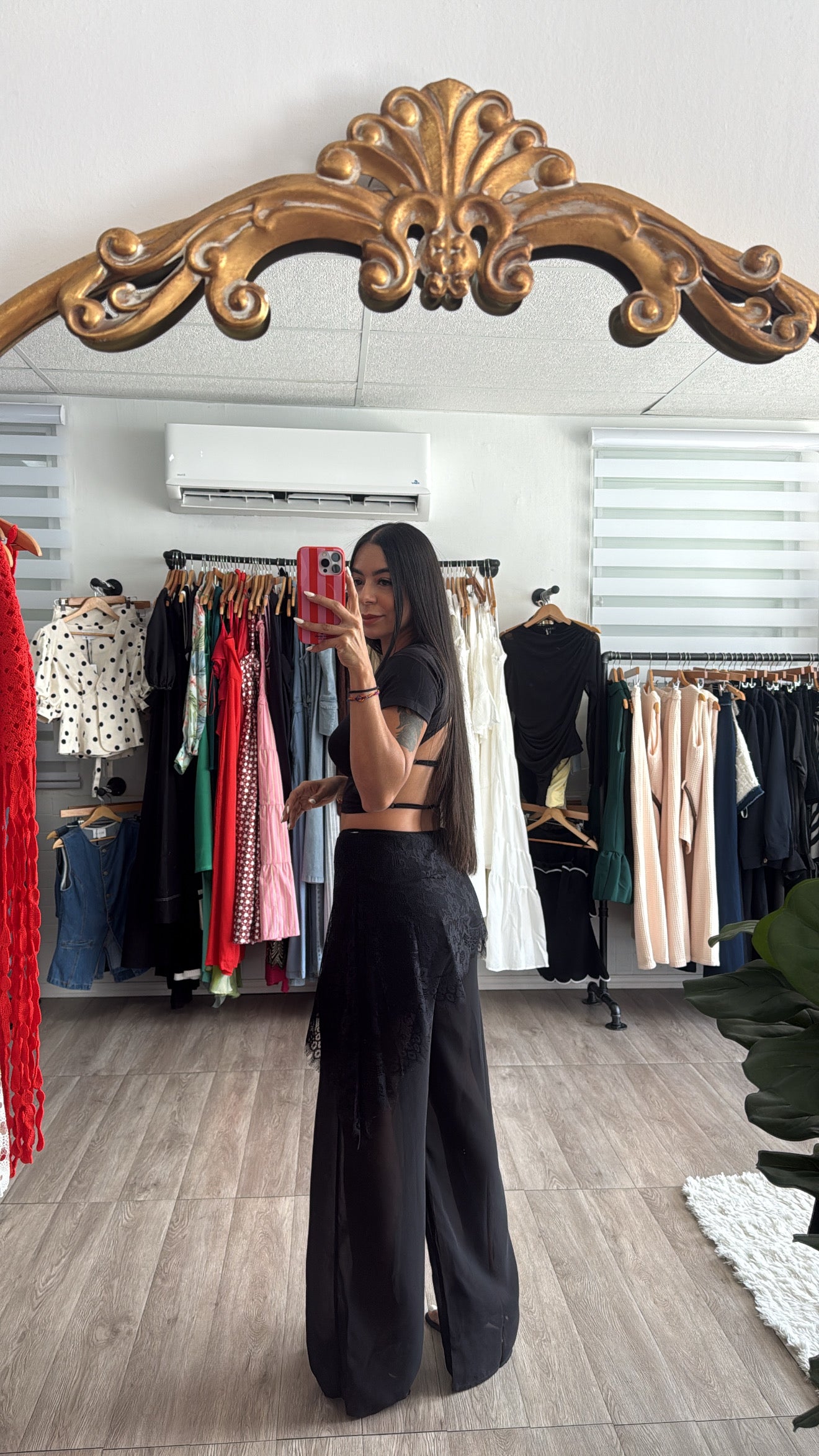 Black Lace pants