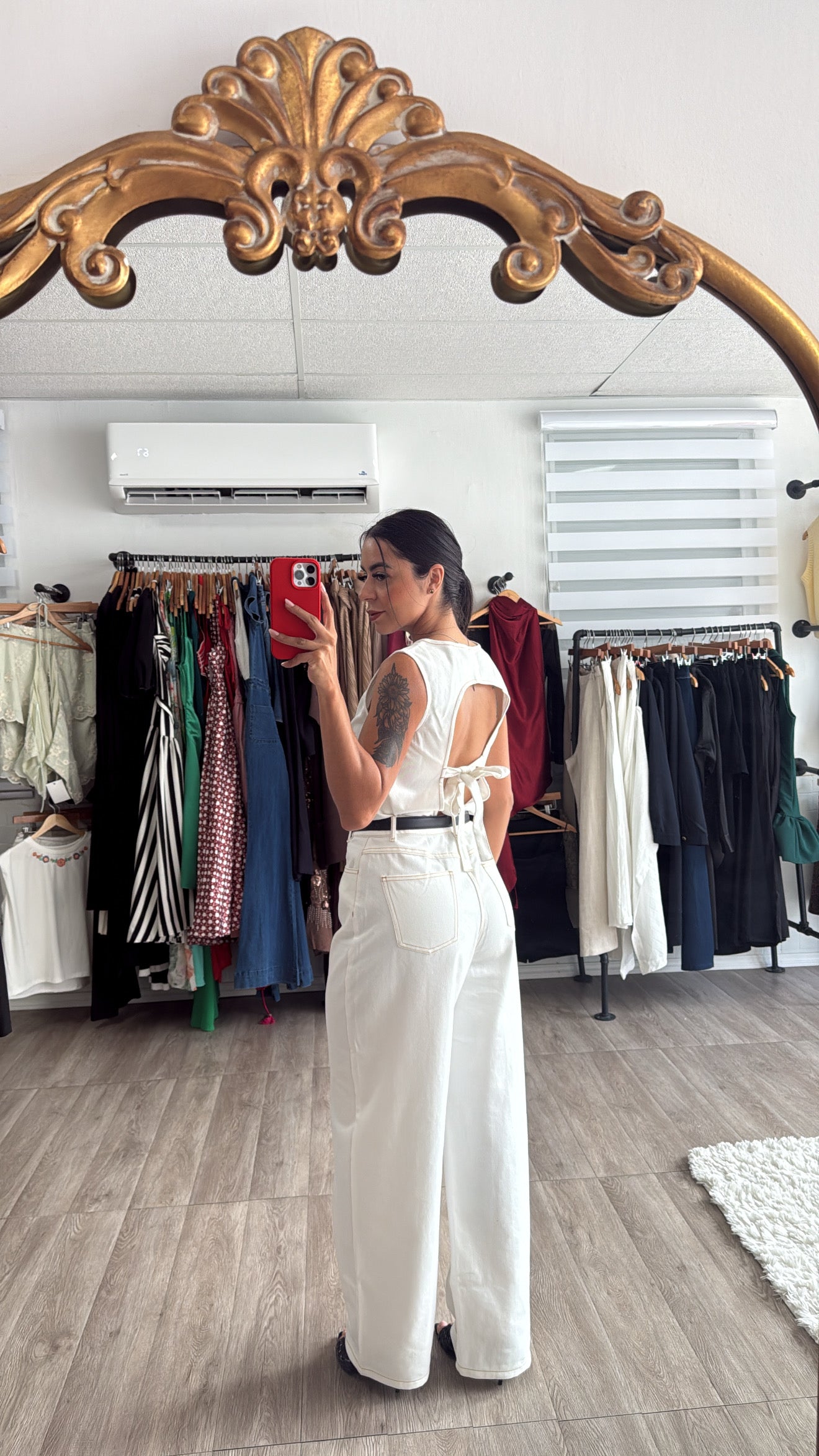 Denim Barrel white set