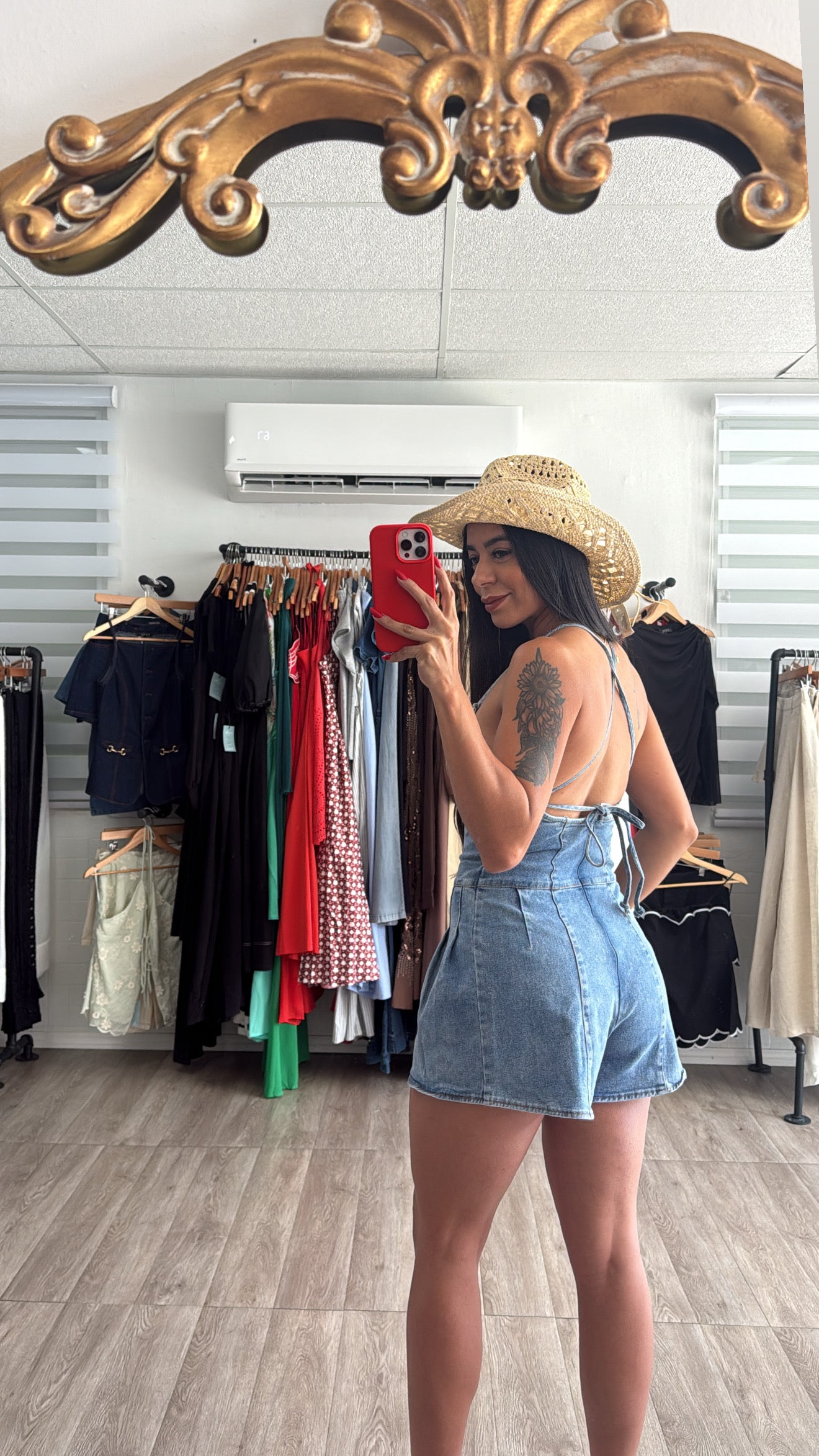 Denim Tablet Romper