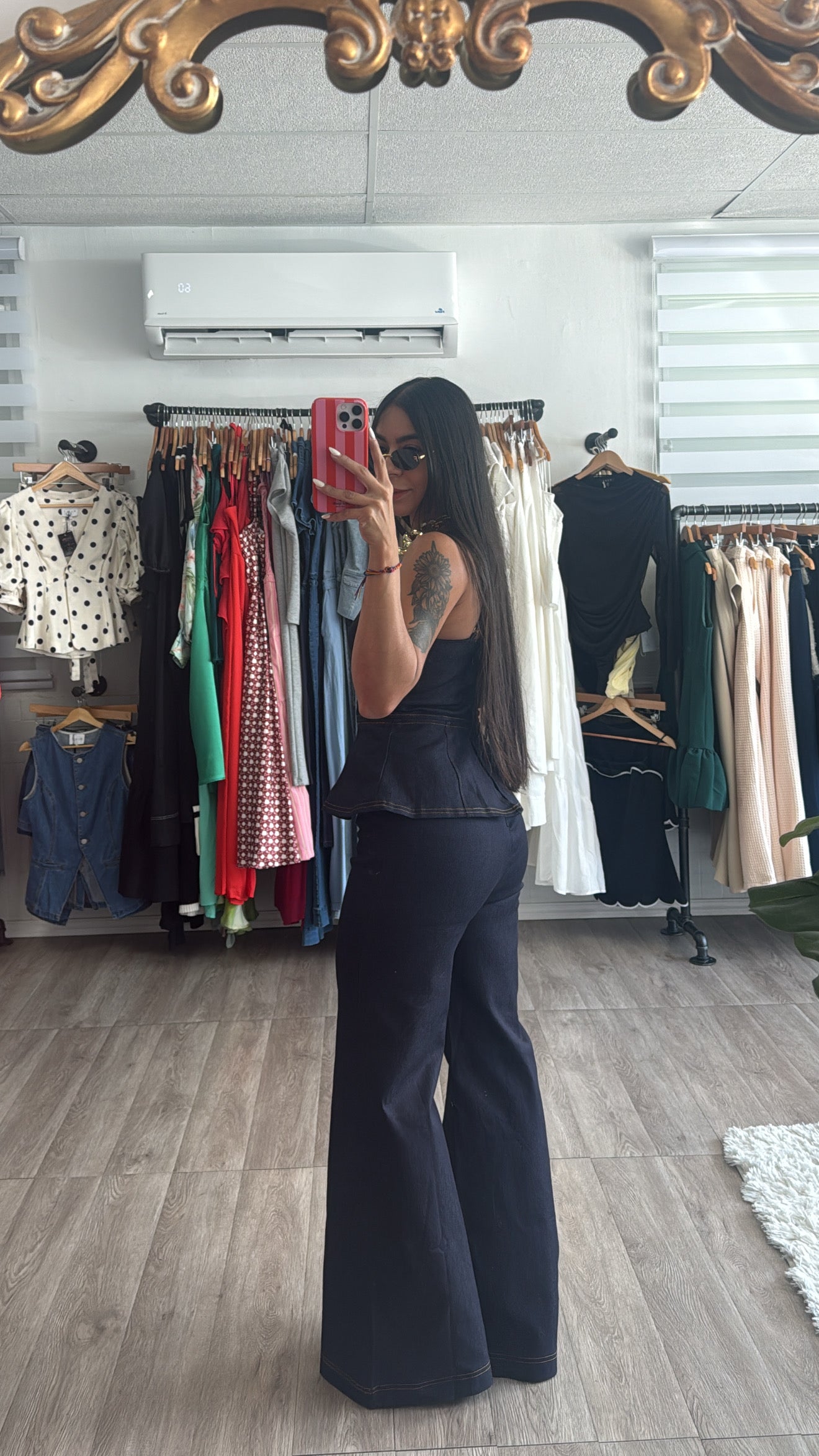 Índigo Peplum Jumpsuit