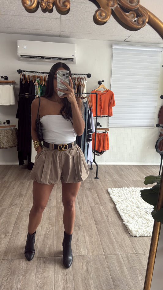 Mocha bubble short