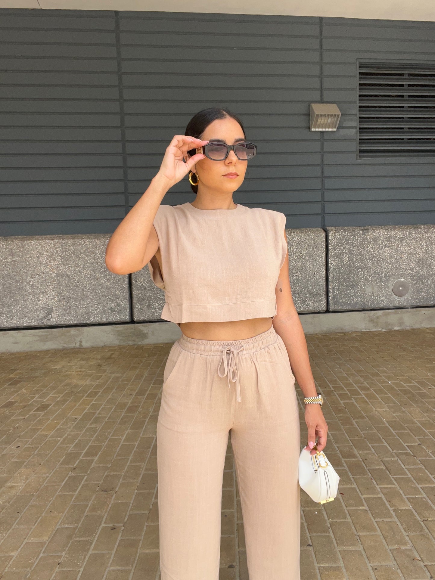 Mocha Linen Set