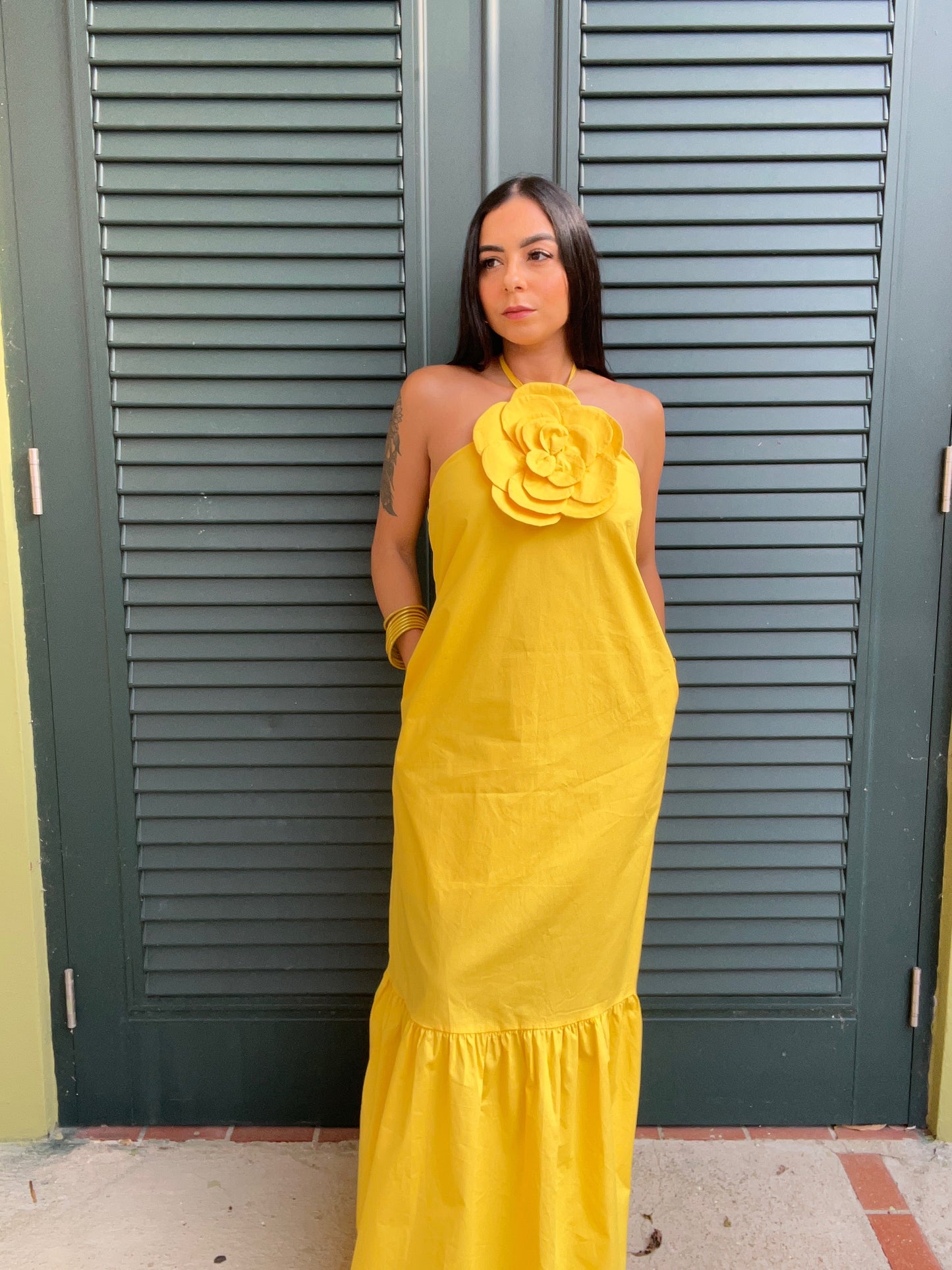 Yellow Flower Dress