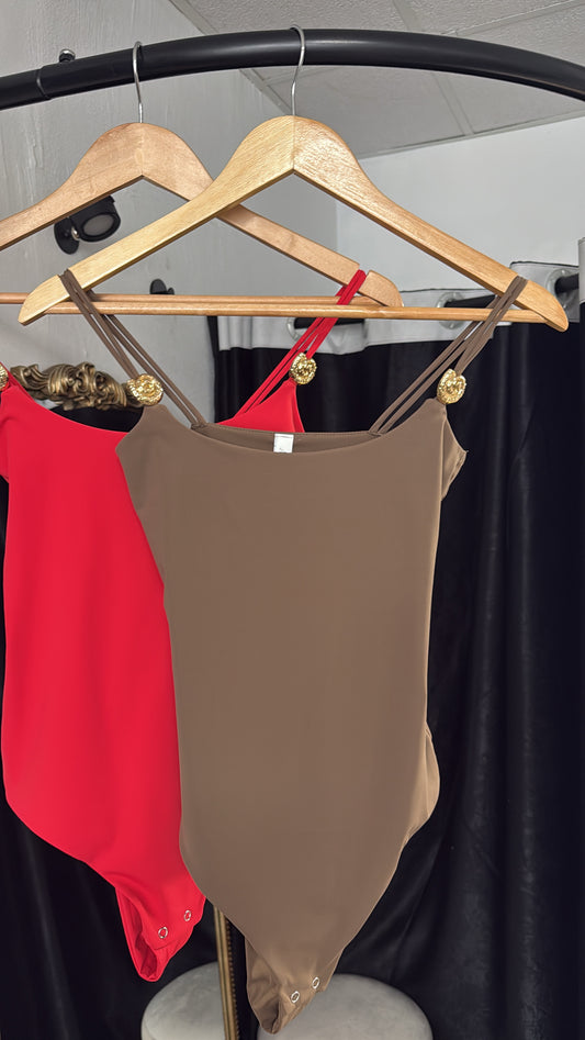 Caracol Bodysuit in Brown