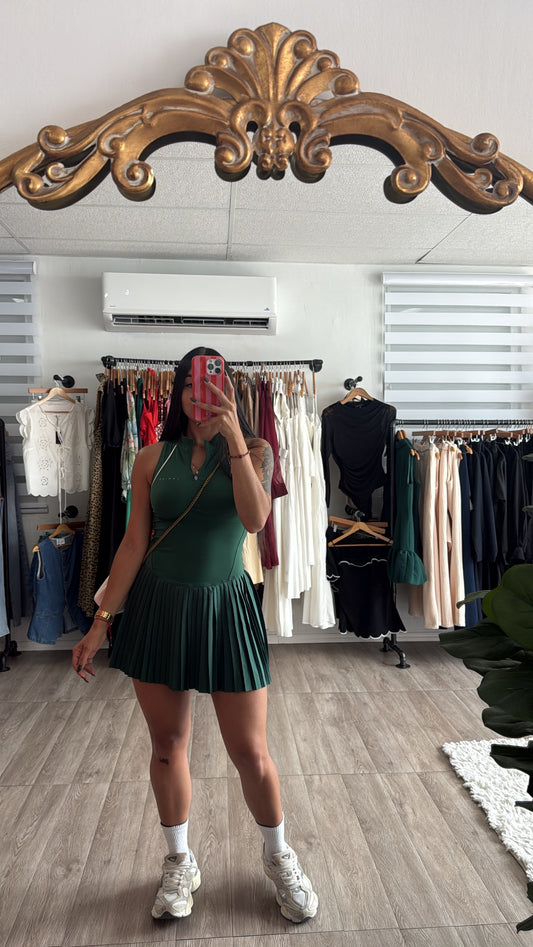 Hunter Green tablet dress