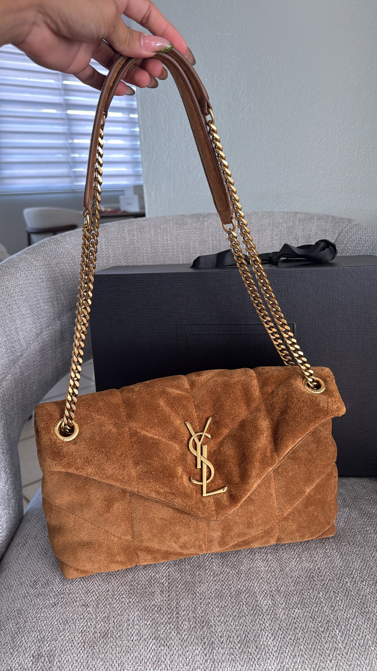 YSL suede bag