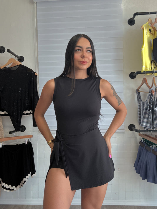 Active Black Romper