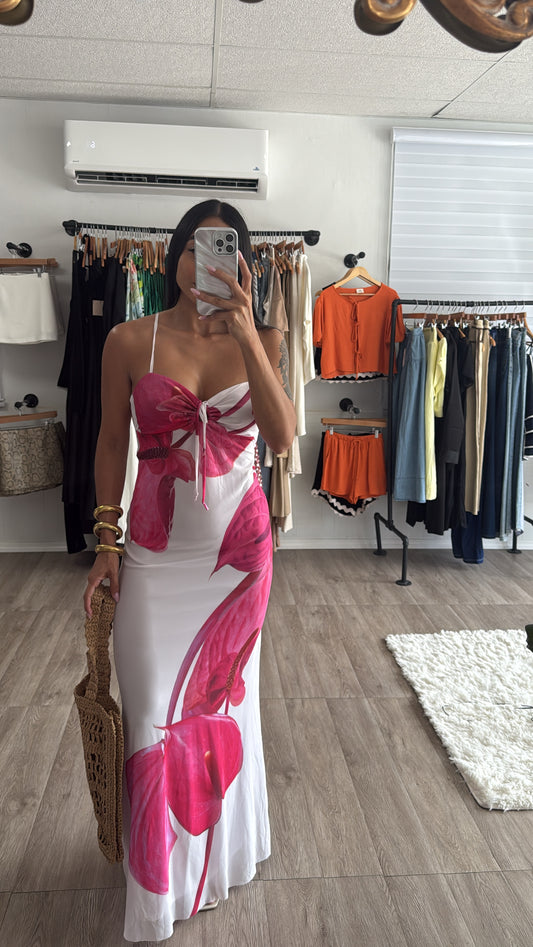 Flower Mesh Dress