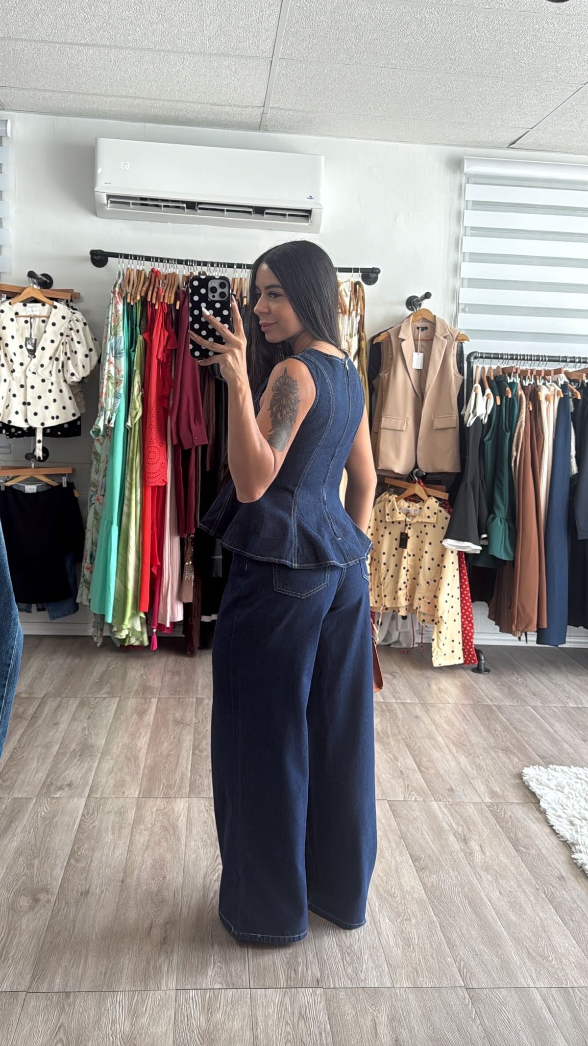 Índigo Peplum set