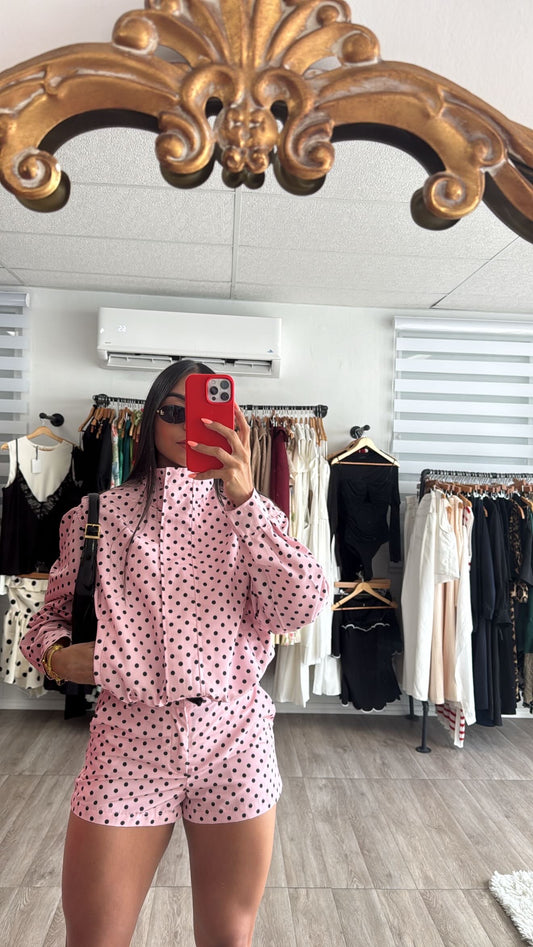 Polka Dot Pink Set