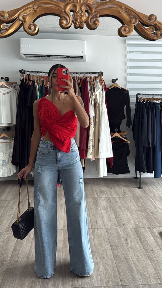 High Rise Wide leg jeans