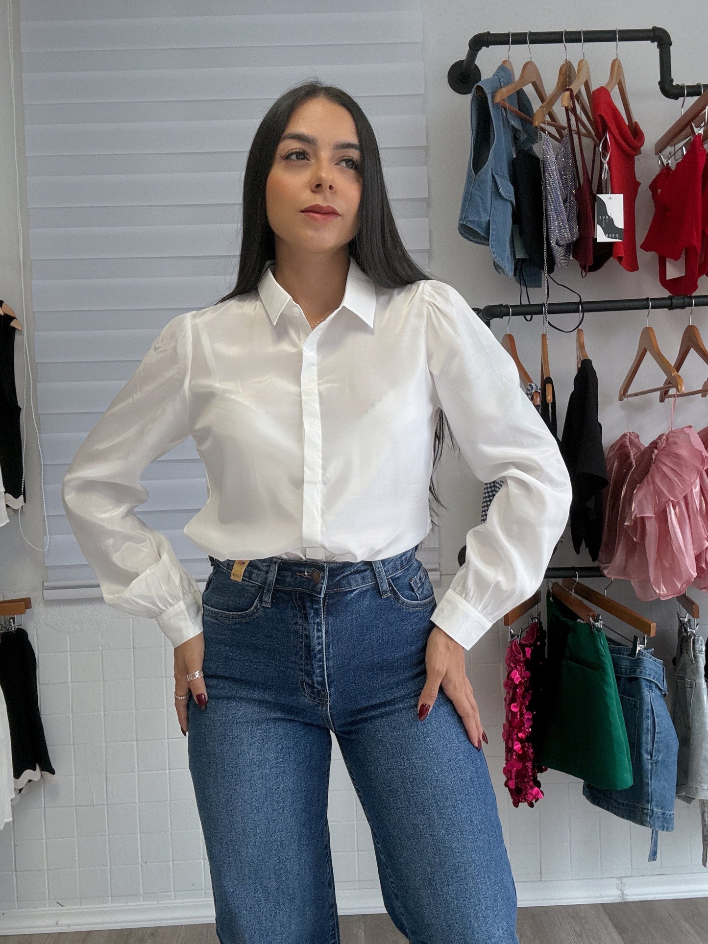 Organza Withe Top