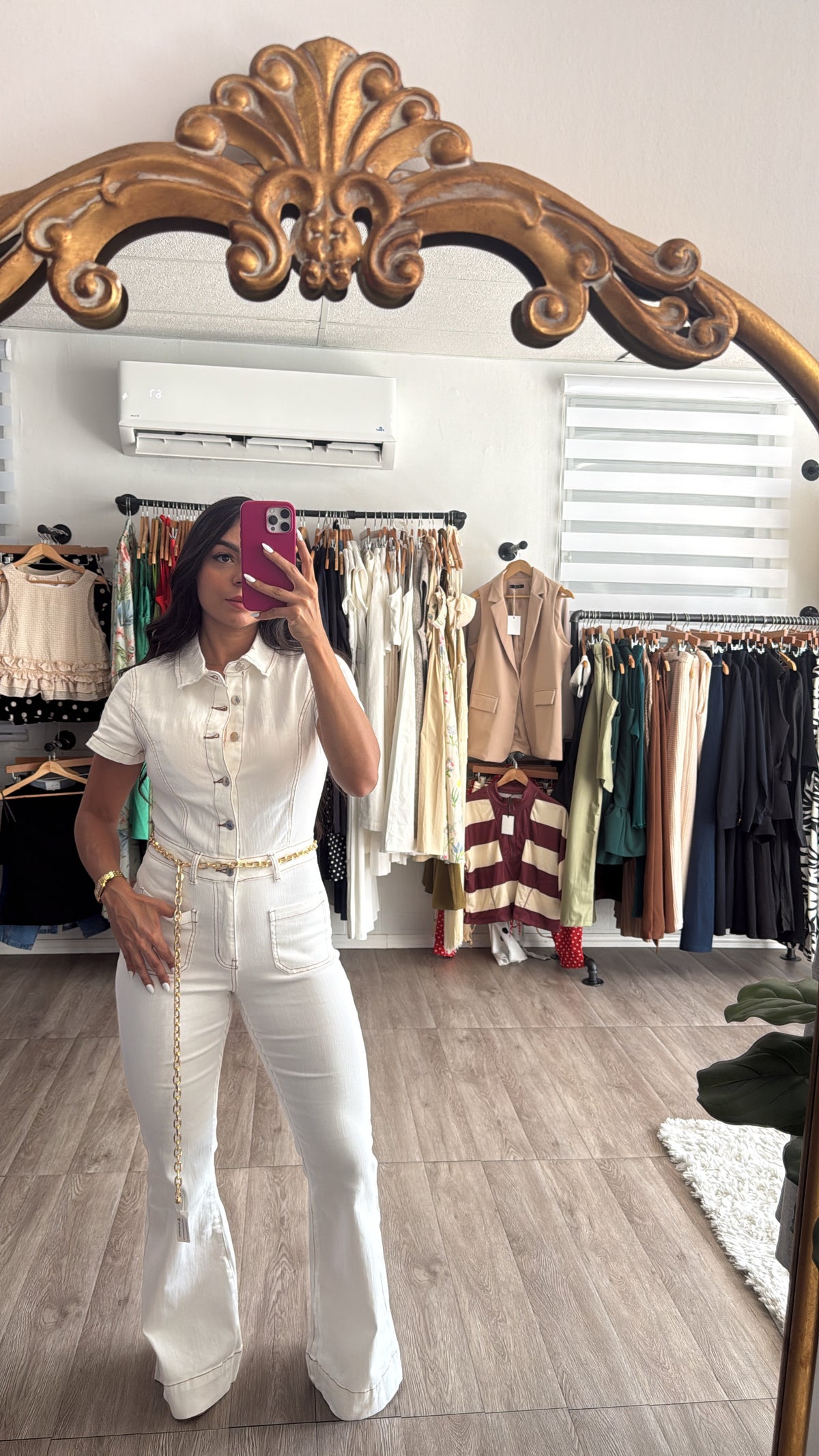 Bootcut Denim Jumpsuit