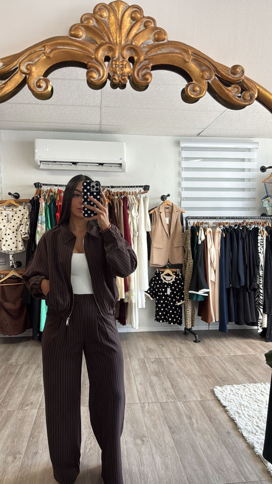 Stripe Brown set