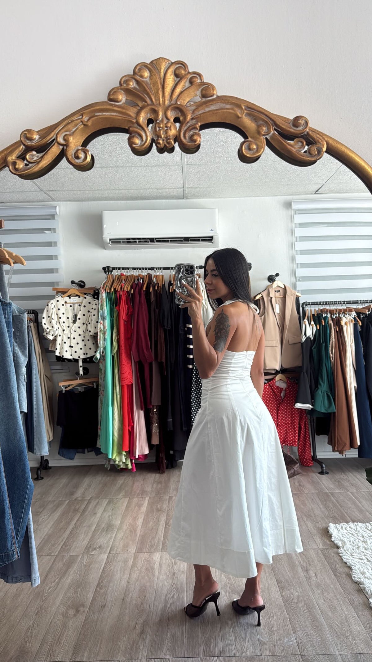 Maxi Belt white dress