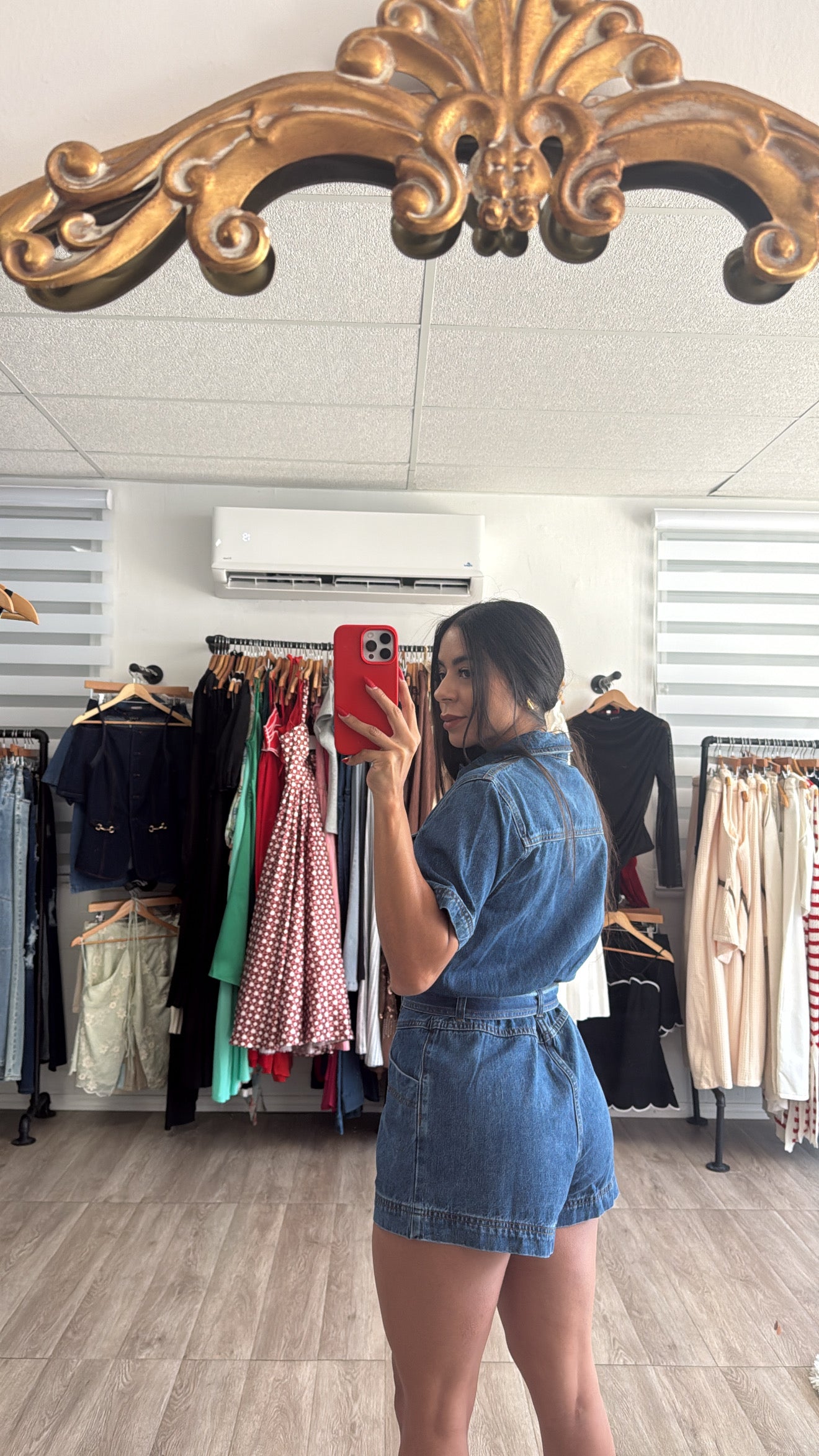 Moraima Denim Romper