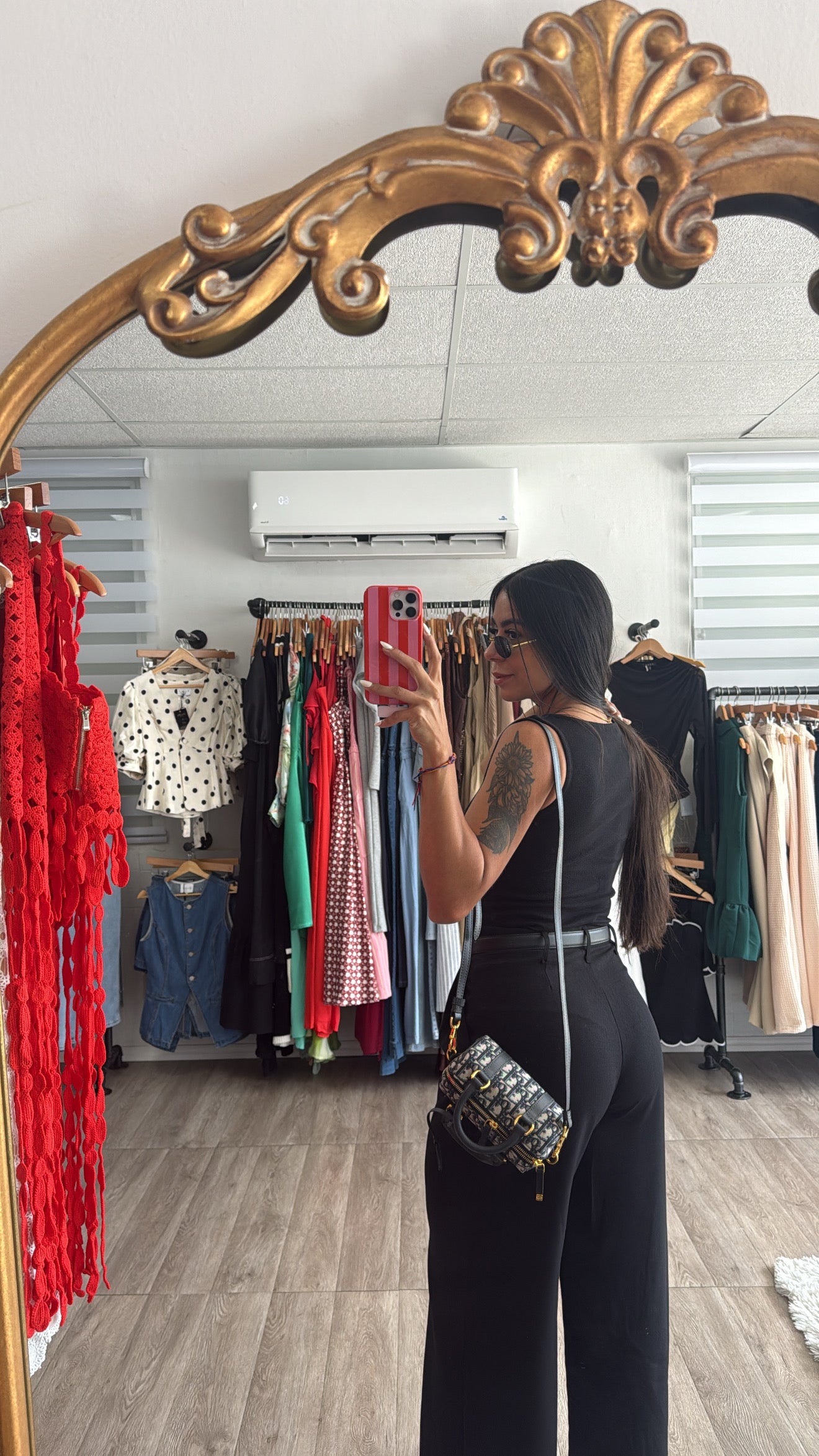 Knit Halter Black Top