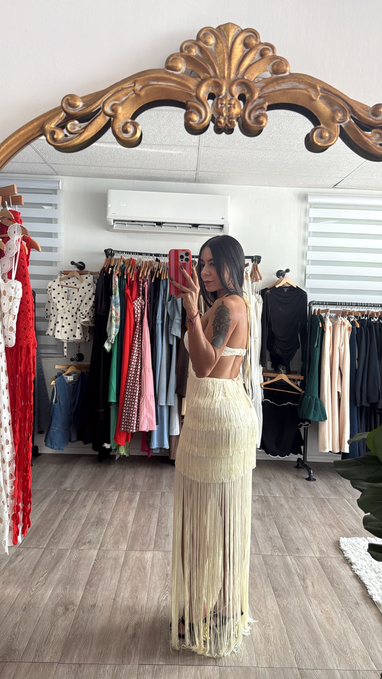 Cut out Fringe Dress