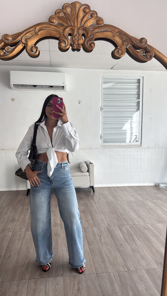 Folded Vibrant Jeans
