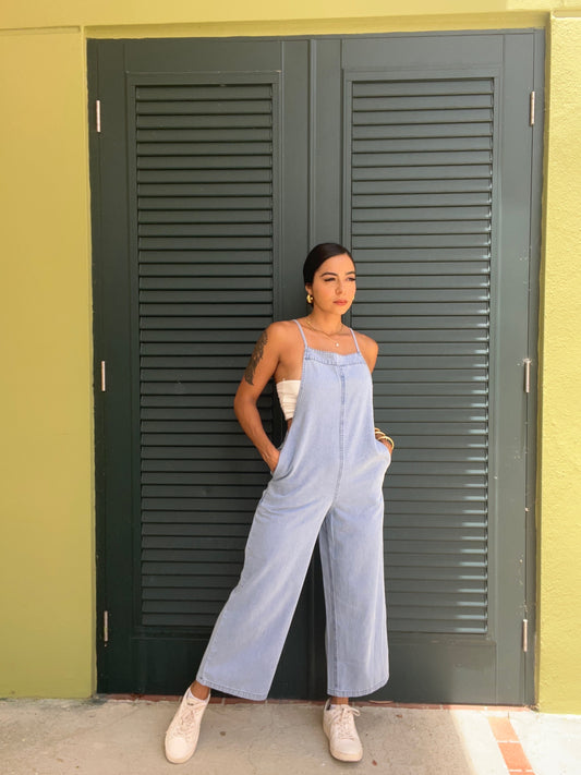 Denim Wash Jumpsuit