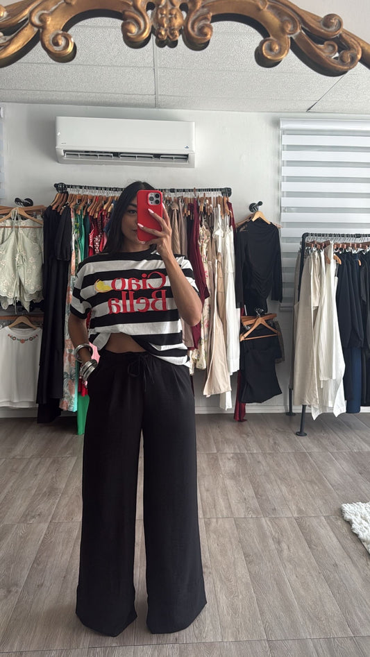 Black Linen Pants