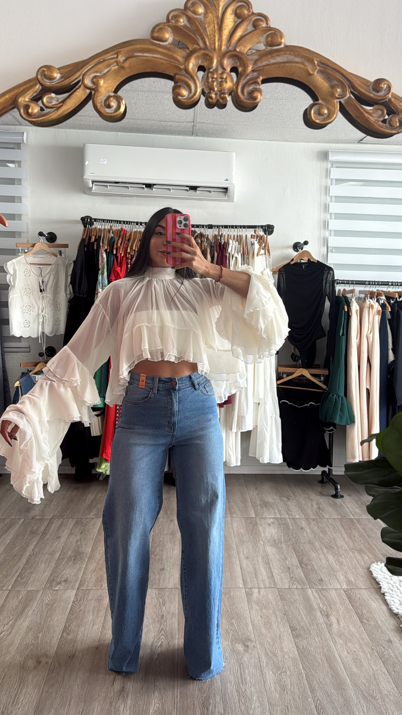 Chiffon Tiered Blouse