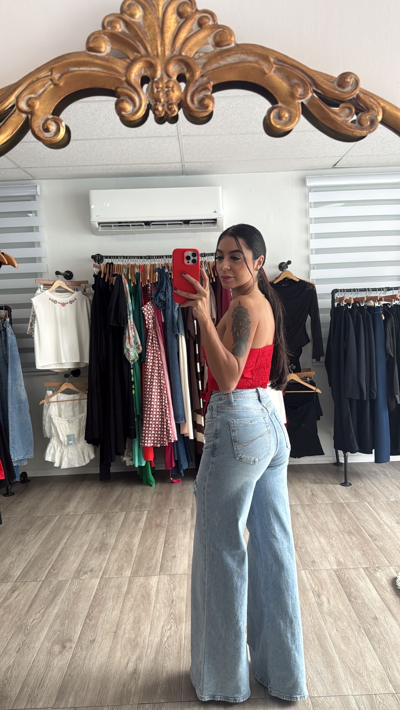 High Rise Wide leg jeans