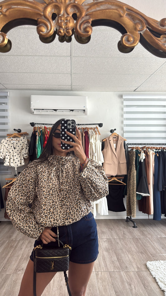 Leopard Windbreaker Jacket