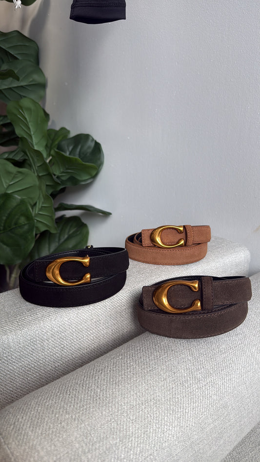 CC Suede Belt Restock