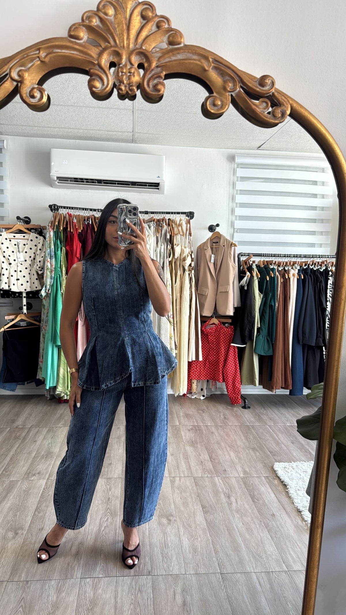 Denim Barrel Set