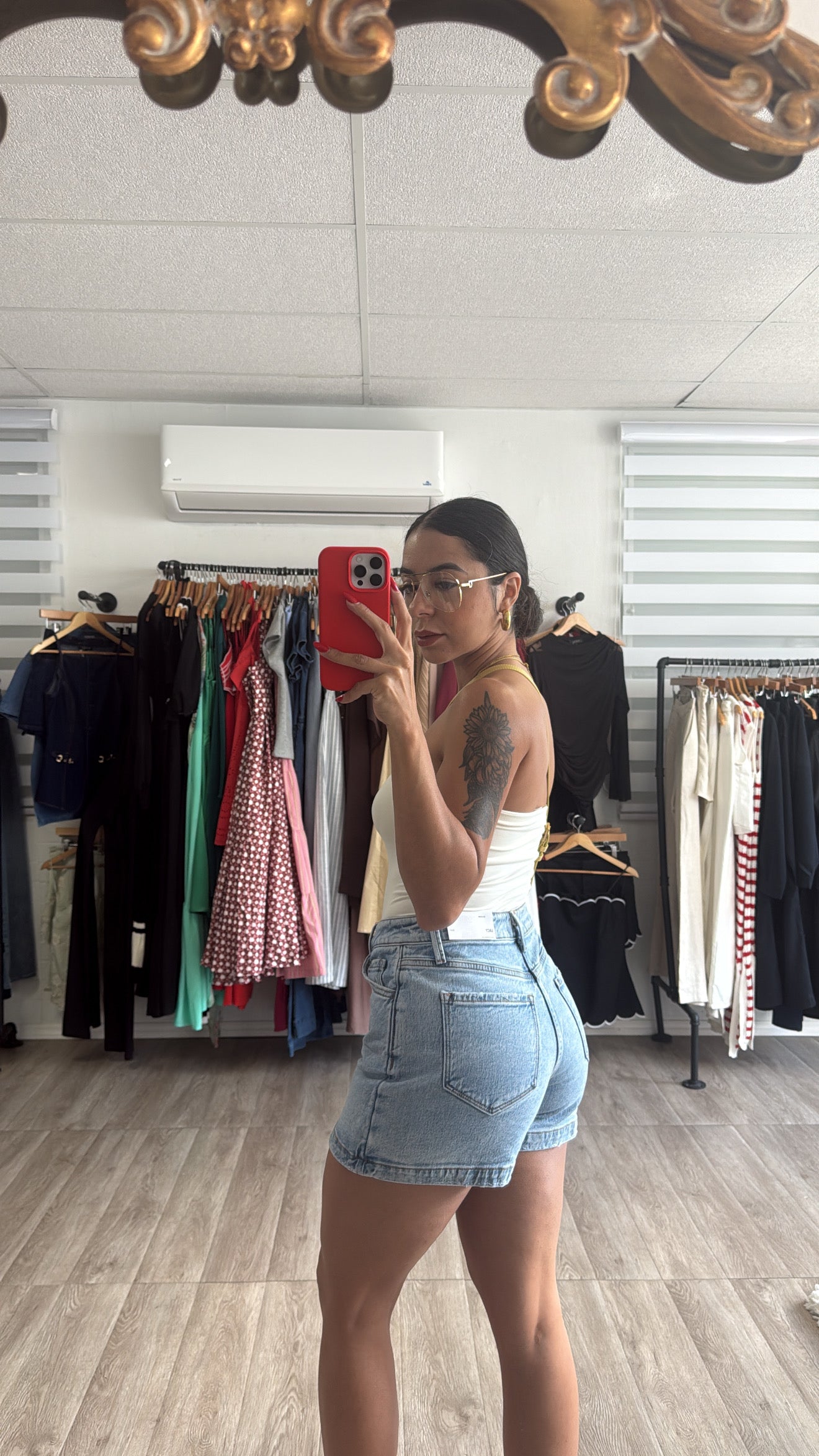 Denim Wash skort