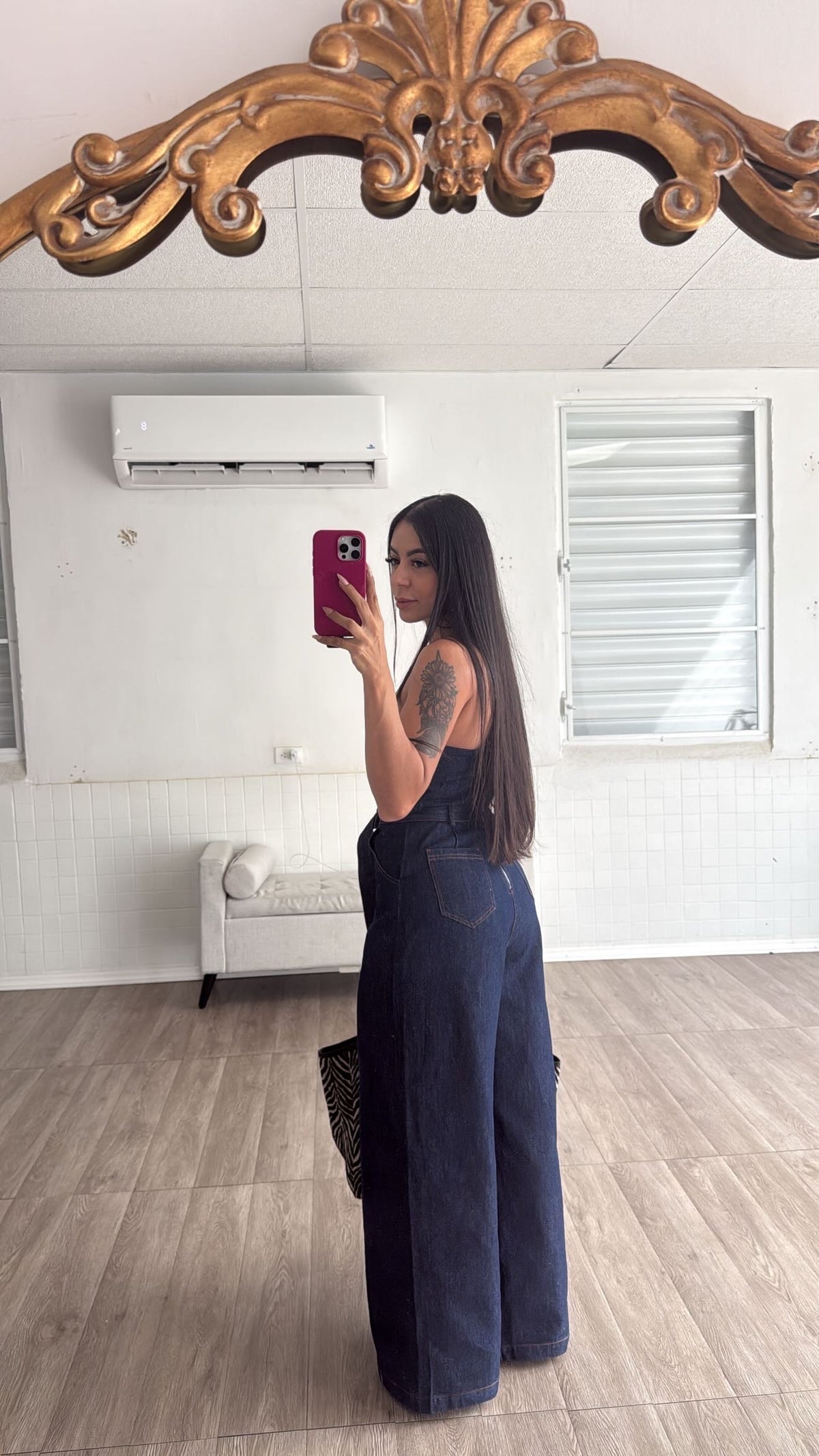 Denim strapless Jumpsuit