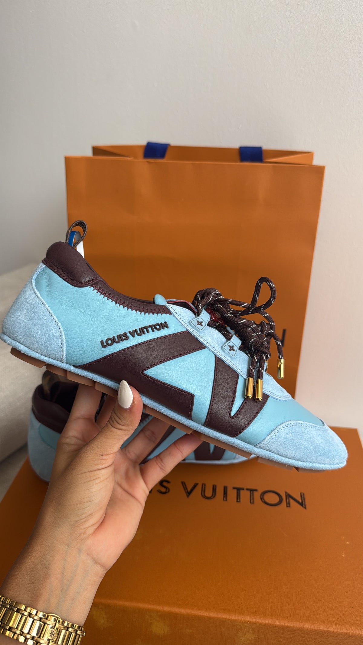 Blue/ Wine Sneakers