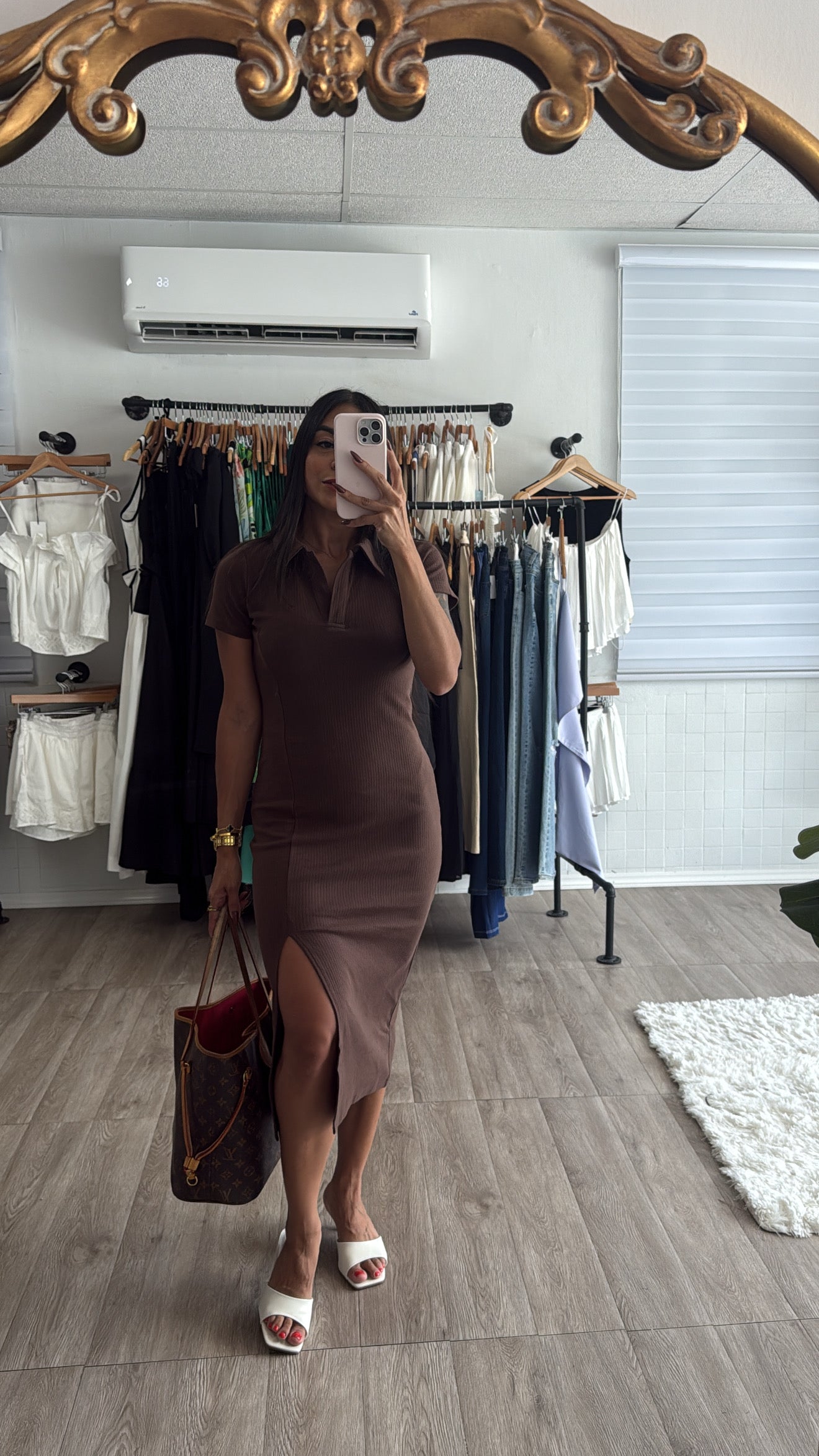 Brown polo Wash dress