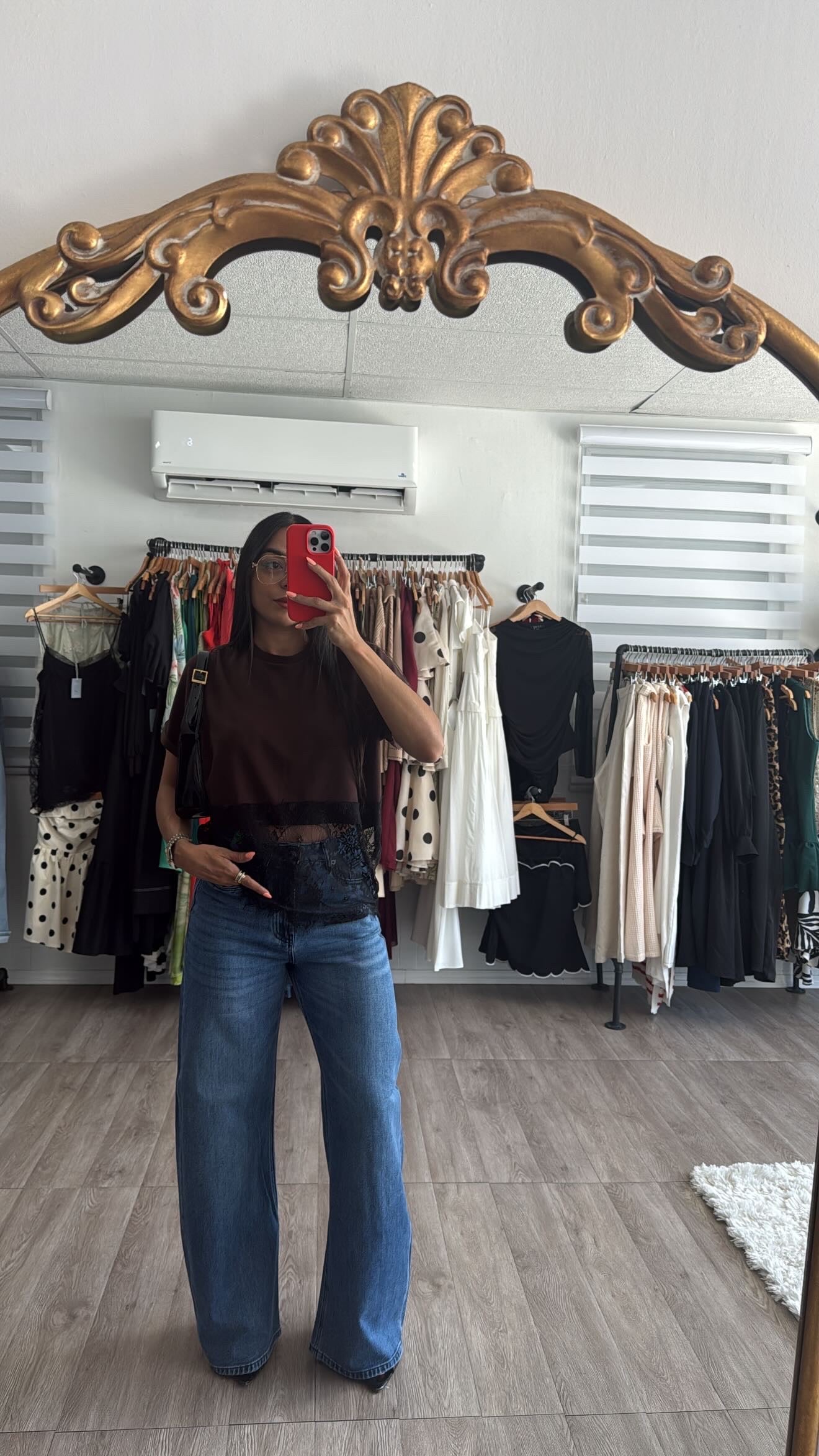 Puddle Denim Wide Leg Vibrant