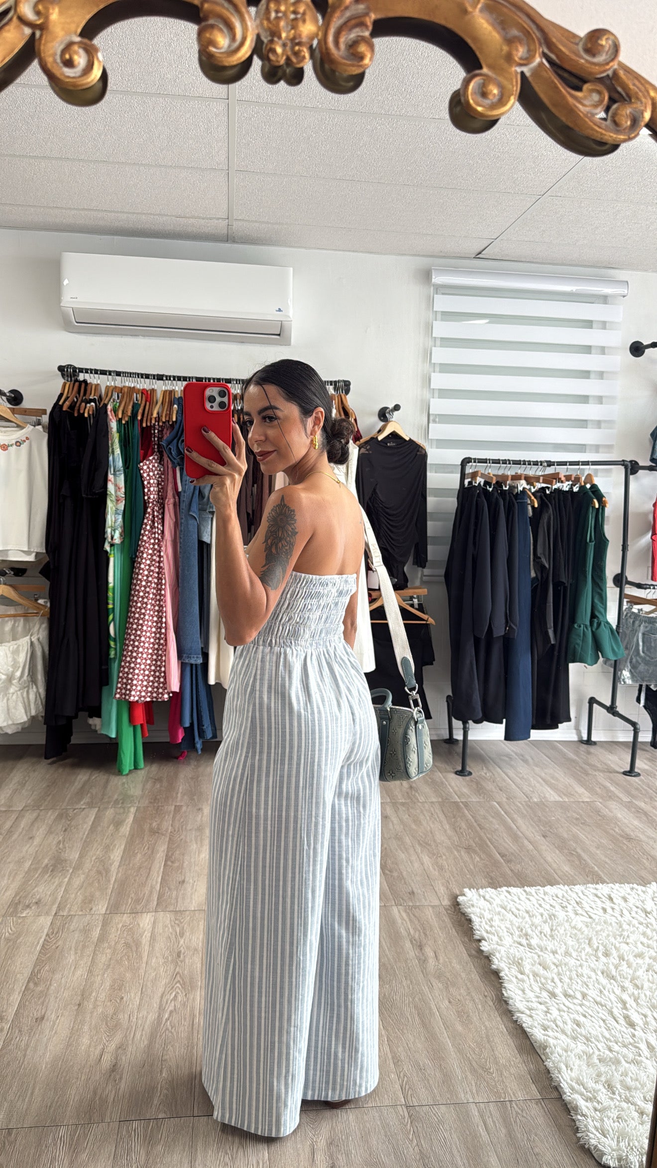 Stripe Blue Jumpsuit